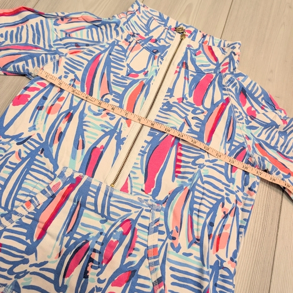 Lilly Pulitzer Skipper Popover Red Right Return Size Medium 🛞⛵🌊 - Picture 6 of 13